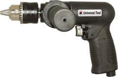 Florida Pneumatic - 1/2" Reversible Keyed Chuck - Pistol Grip Handle, 450 RPM, 4 CFM, 0.75 hp, 90 psi - Exact Tool & Supply