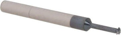 Scientific Cutting Tools - 32 to 56 TPI, Internal/External Single Profile Thread Mill - #8" Noml Diam, 0.12" Cut Diam, 3/16" Shank Diam, 3 Flute, 0.07" Neck Diam, 0.4" Neck Length, 2" OAL, AlTiN+ Finish - Exact Tool & Supply