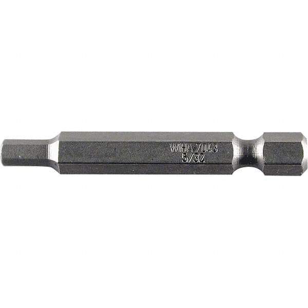 Wiha - 0.093" Power Bit - 1/4" Drive, 2" OAL - Exact Tool & Supply