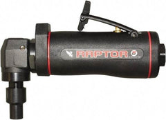 Universal Tool - Angle Handle, Angle Air Die Grinder - 18,000 RPM, Dual Capable Exhaust, 3.5 CFM, 0.4 hp, 90 psi - Exact Tool & Supply