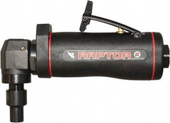 Universal Tool - Angle Handle, Angle Air Die Grinder - 12,000 RPM, Dual Capable Exhaust, 3 CFM, 0.4 hp, 90 psi - Exact Tool & Supply