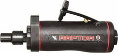 Universal Tool - 1/4" Collet, Straight Handle, Straight Air Die Grinder - 25,000 RPM, Dual Capable Exhaust, 3.5 CFM, 0.4 hp, 90 psi - Exact Tool & Supply