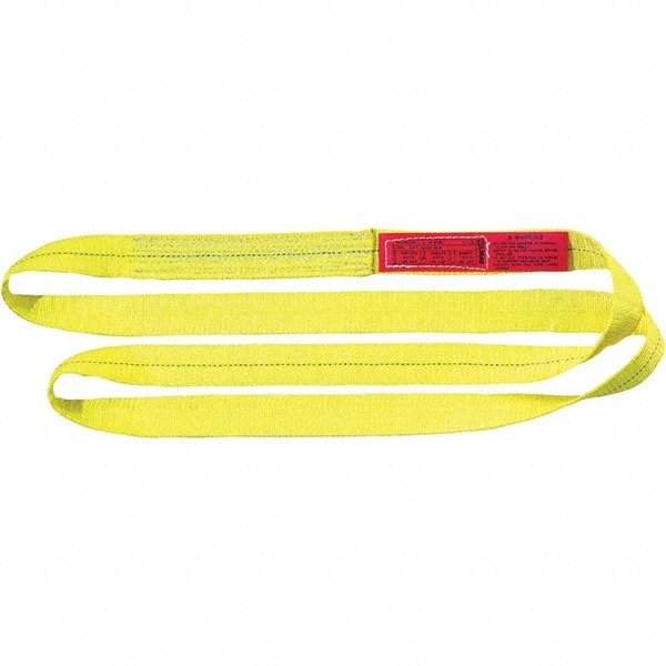 Lift-All - 2' Long x 1" Wide, 4,800 Lb Vertical Capacity, Nylon Web Sling - Exact Tool & Supply