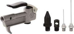 Value Collection - 5 Piece Aluminum Body Air Gun Kit - 1/4 NPT Inlet, 150 Max psi, Aluminum Hose - Exact Tool & Supply