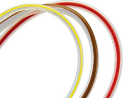 Parker - 1/8" ID x 3/16" OD, 0.031" Wall Thickness, 25' Long, PTFE Tube - Red Stripe, 180 Max psi, -100 to 500°F - Exact Tool & Supply