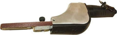 Universal Tool - 1/4 X 24 and 1/2 X 24 Inch, 20,000 RPM Air Belt Sander - 0.5 Hp, 5 CFM, Rear Exhaust - Exact Tool & Supply