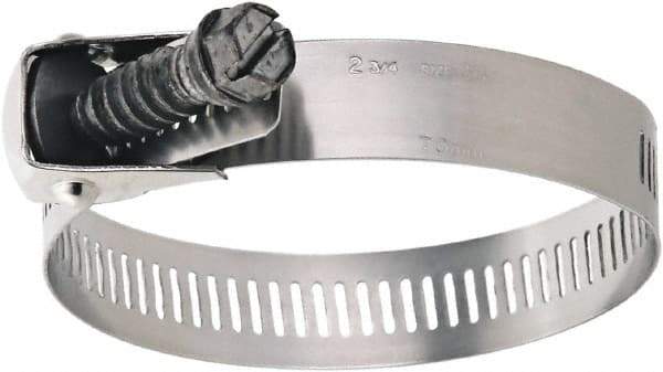 IDEAL TRIDON - SAE Size 152, 2 to 10" Diam, Stainless Steel Quick Release Worm Drive Clamp - 9/16" Wide, Material Grade 200/410, Series 58 - Exact Tool & Supply