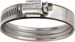 IDEAL TRIDON - 2-7/8 to 3-9/16" Hose, 9/16" Wide, Constant Torque Clamp - 2-3/8 to 3-9/16" Diam, Stainless Steel - Exact Tool & Supply