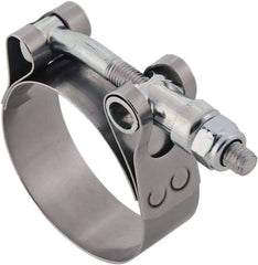 IDEAL TRIDON - 1-3/4 to 2" Hose, 3/4" Wide, T-Bolt Hose Clamp - 1-3/4 to 2" Diam, Stainless Steel - Exact Tool & Supply