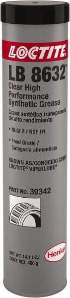 Loctite - 400 mL Cartridge Synthetic High Temperature Grease - Food Grade, 500°F Max Temp, - Exact Tool & Supply