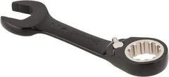 Proto - 3/4" 12 Point Offset Combination Wrench - 15° Offset Angle, 5-1/2" OAL, Steel, Black Chrome Finish - Exact Tool & Supply