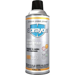 Sprayon - 15.25 Ounce Aerosol Can, White, Mold Cleaner - d-Limonene Composition - Exact Tool & Supply