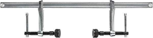 Bessey - 79" Capacity, 4-3/4" Throat Depth Steel (Profiled Rail) Bar Clamp - 1,450 Lb Clamping Pressure, 87" OAL - Exact Tool & Supply