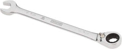 Proto - 7/16" 12 Point Combination Wrench - 0° Offset Angle, 6-1/2" OAL, Steel, Chrome Finish - Exact Tool & Supply
