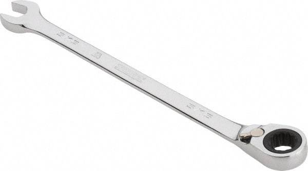 Proto - 5/16" 12 Point Combination Wrench - 0° Offset Angle, 5-1/2" OAL, Steel, Chrome Finish - Exact Tool & Supply