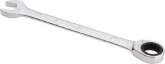 Proto - 17mm 12 Point Combination Wrench - 0° Offset Angle, 8-7/8" OAL, Steel, Chrome Finish - Exact Tool & Supply