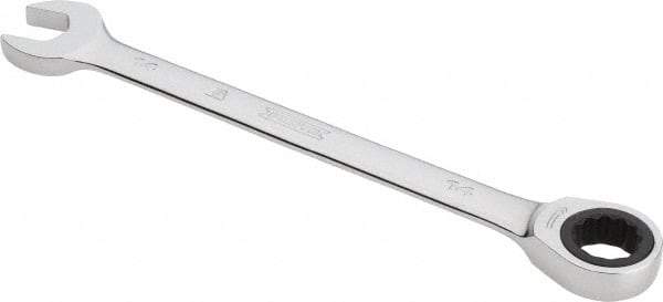 Proto - 14mm 12 Point Combination Wrench - 0° Offset Angle, 7-1/2" OAL, Steel, Chrome Finish - Exact Tool & Supply