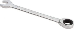 Proto - 15mm 12 Point Combination Wrench - 0° Offset Angle, 7-7/8" OAL, Steel, Chrome Finish - Exact Tool & Supply