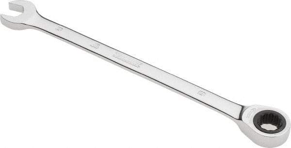 Proto - 8mm 12 Point Combination Wrench - 0° Offset Angle, 5-1/2" OAL, Steel, Chrome Finish - Exact Tool & Supply
