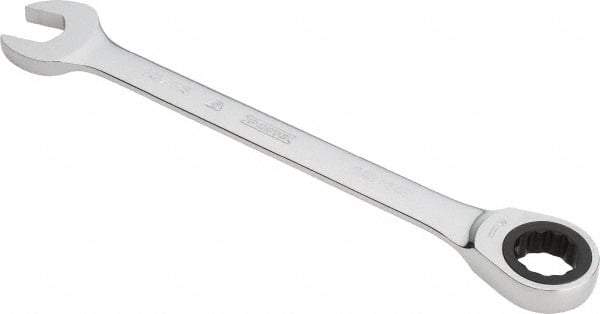 Proto - 15/16" 12 Point Combination Wrench - 0° Offset Angle, 12-3/4" OAL, Steel, Chrome Finish - Exact Tool & Supply