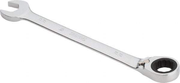 Proto - 22mm 12 Point Combination Wrench - 0° Offset Angle, 11-7/16" OAL, Steel, Chrome Finish - Exact Tool & Supply