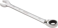 Proto - 17mm 12 Point Combination Wrench - 0° Offset Angle, 8-7/8" OAL, Steel, Chrome Finish - Exact Tool & Supply