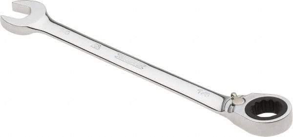 Proto - 14mm 12 Point Combination Wrench - 0° Offset Angle, 7-1/2" OAL, Steel, Chrome Finish - Exact Tool & Supply