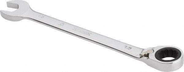 Proto - 16mm 12 Point Combination Wrench - 0° Offset Angle, 8-3/16" OAL, Steel, Chrome Finish - Exact Tool & Supply
