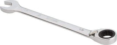 Proto - 16mm 12 Point Combination Wrench - 0° Offset Angle, 8-3/16" OAL, Steel, Chrome Finish - Exact Tool & Supply