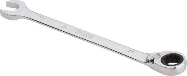 Proto - 11mm 12 Point Combination Wrench - 0° Offset Angle, 6-1/2" OAL, Steel, Chrome Finish - Exact Tool & Supply