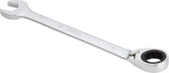 Proto - 1" 12 Point Combination Wrench - 0° Offset Angle, 12-3/4" OAL, Steel, Chrome Finish - Exact Tool & Supply