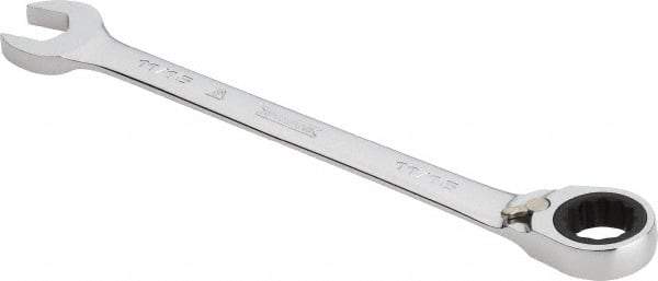 Proto - 11/16" 12 Point Combination Wrench - 0° Offset Angle, 8-7/8" OAL, Steel, Chrome Finish - Exact Tool & Supply