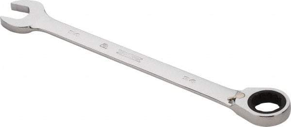 Proto - 34mm 12 Point Combination Wrench - 0° Offset Angle, 18-1/8" OAL, Steel, Chrome Finish - Exact Tool & Supply