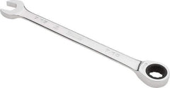 Proto - 7/16" 12 Point Combination Wrench - 0° Offset Angle, 6-1/2" OAL, Steel, Chrome Finish - Exact Tool & Supply