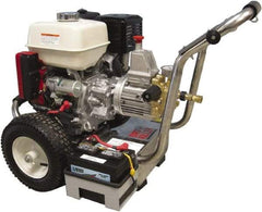 Dirt Killer - Gas, 13 hp, 3,500 psi, 4.2 GPM, Cold Water Pressure Washer - Heavy Duty Axial Cam, 50' x 3/8" Hose - Exact Tool & Supply