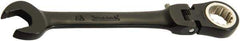 Proto - 5/16" 12 Point Flexhead Combination Wrench - 15° Offset Angle, 5" OAL, Steel, Black Chrome Finish - Exact Tool & Supply