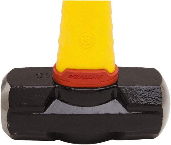 Stanley - 10 Lb Head, 35-1/4" Long Sledge Hammer - Steel Head, 40" Fiberglass Handle - Exact Tool & Supply