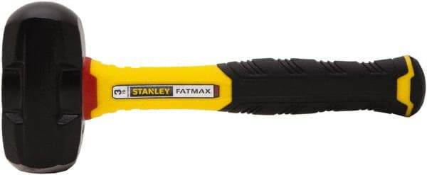 Stanley - 3 Lb Head, 10" Long Drilling Hammer - Steel Head, Fiberglass Handle - Exact Tool & Supply