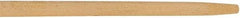 Rubbermaid - 60 x 1-1/8" Wood Handle for Push Brooms - Tapered Connection, Tan - Exact Tool & Supply