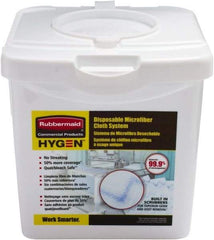 Rubbermaid - White Plastic Wipe Dispenser - For Use with Rubbermaid Hygen Disposable Microfiber Cloths - Exact Tool & Supply