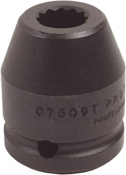 Proto - 3/4" Drive 46mm Standard Impact Socket - 12 Points, 2-5/8" OAL - Exact Tool & Supply