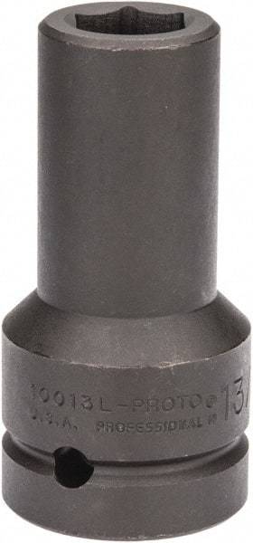 Proto - 1" Drive 13/16" Deep Impact Socket - 6 Points, 4" OAL - Exact Tool & Supply