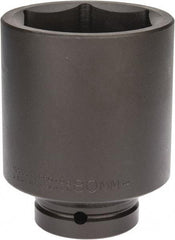 Proto - 1" Drive 80mm Deep Impact Socket - 6 Points, 5-1/2" OAL - Exact Tool & Supply