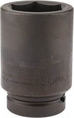 Proto - 1" Drive 50mm Deep Impact Socket - 6 Points, 4-1/4" OAL - Exact Tool & Supply