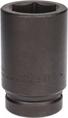 Proto - 1" Drive 41mm Deep Impact Socket - 6 Points, 4" OAL - Exact Tool & Supply