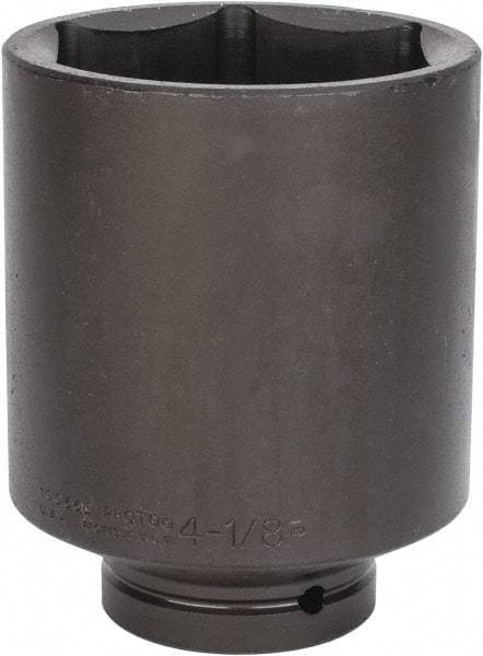 Proto - 1" Drive 4-1/8" Deep Impact Socket - 6 Points, 6-3/4" OAL - Exact Tool & Supply
