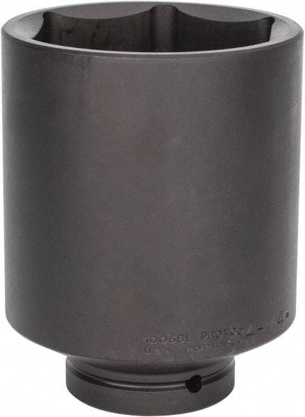 Proto - 1" Drive 4-1/4" Deep Impact Socket - 6 Points, 7" OAL - Exact Tool & Supply