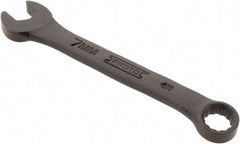 Proto - 7mm 12 Point Offset Combination Wrench - 15° Offset Angle, 3-3/8" OAL, Steel, Black Finish - Exact Tool & Supply
