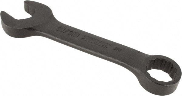 Proto - 9/16" 12 Point Offset Combination Wrench - 15° Offset Angle, 4-9/16" OAL, Steel, Black Finish - Exact Tool & Supply