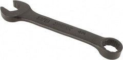 Proto - 3/8" 12 Point Offset Combination Wrench - 15° Offset Angle, 3-3/4" OAL, Steel, Black Finish - Exact Tool & Supply